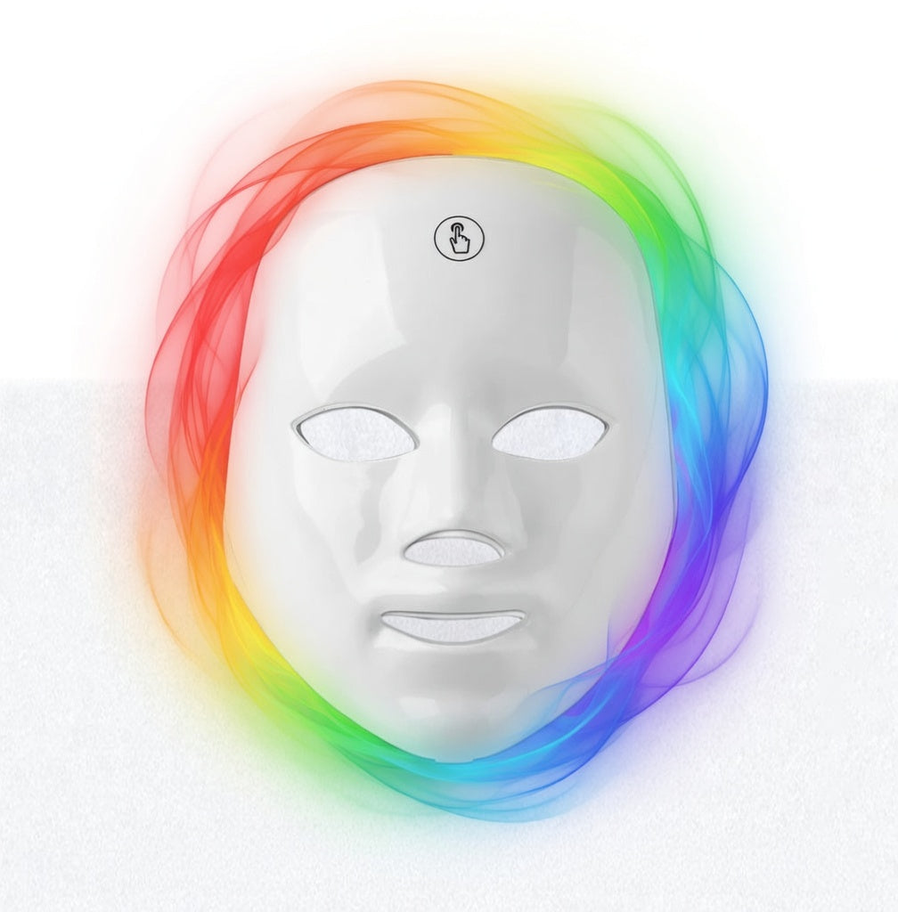 AuraSkin™ 7 Colors LED Facial Mask – Terapia de Luz para Pele Jovem