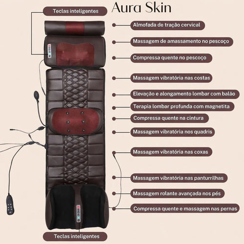 Tapete de massagem Shiatsu 3D AuraSkin™